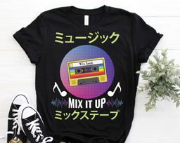 90's 1990 Music Cassette Tape Vaporwave Japanese Style Party Vintage Costume T-Shirt, Otaku Anime Manga Kawaii, Japan Style Culture Gifts, 160