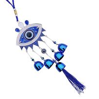 Glass Hanging Wind Chime Bells Car Pendant Bohemian Ethnic Blue Eyes Wind Chime  Garden Decoration style 3