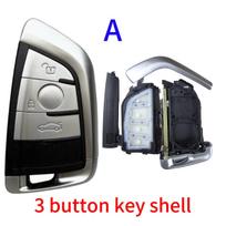 Car Remote Key Shell 3/4 Button For Bmw 3 5 6 8 X3 X4 X5 X7 G Series G21 G20 G31 G30 Auto Keyless Fob Case Housing Replacement (as the picture,1 pieces)
