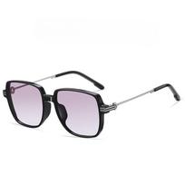 Trendy Polarized Glasses Square Frame TR Glasses HD 1.1 Polarized Sunglasses Unisex Sunglasses UV400 gray
