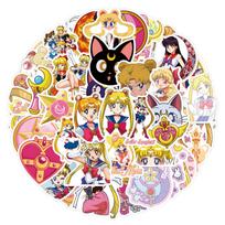 55 Nauji Sailor Moon Animacinių Filmukų Grafiti Lipdukai Motorolerio Lagamino Pasidaryk Pats Lipdukai