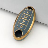 For Nissan Leaf Micra Qashqai J11 J10 X Trail T32 Versa Note Patrol 4 Buttons Tpu Car Key Case Cover Key Fob Cover Accessories