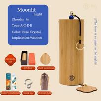 Chords Wind Chimes Natural Bamboo Hand-Cranked Windchimes Classic Home Patio Decoration Gifts natūrali