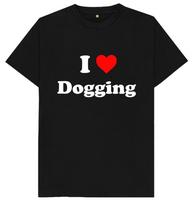 Aš Myliu Dogging Juokingas Pokštas Humoras Dovana Marškinėliai L