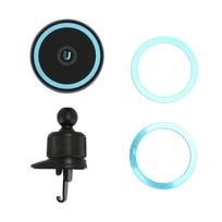 Magnetic Wireless Car Charger 15W Fast Charging Air Vent Mount Charger Cell Phone Holder