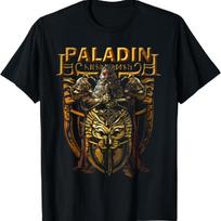 Dwarven Paladin, Dwarf Knight, Tabletop RPG Fantasy Gamers T-Shirt S juoda