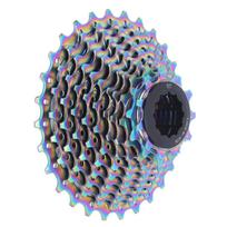 Bike Cassette Flywheel Folding 11 Speed 11T‑28T Colorful Flywheel for Mountain Bike