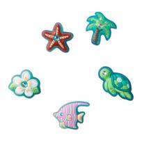 Crocs Shining Undersea Five-Piece Set Polyvinyl Chloride Shoe Accessories Unisex Multicolor F įvairiaspalvis