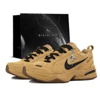 Nike Air Monarch 4 Wheat Seal, Maillard Style Cushioning, Wear Resistant Low top Chunky Sneakers Men's Brown IB2281-700(Team675--SBOX) 44