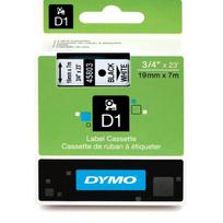 Originali Dymo juostelė D1 45803 19 mm x 7m balta/juodas tekstas