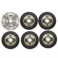 Rinkinys 6 kampinio šlifuoklio diskų 125mm Ryobi