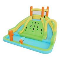 Inflatable Bounce House, 13.3 x 11.4 x 8.4 ft Inflatable Bounce House Water Slide, Bouncer Castle with Climbing Wall, Double Tall Slides, Splash Pool