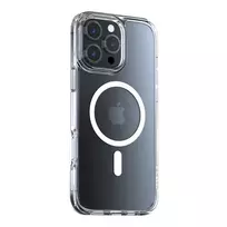 Apsauginis permatomas dėklas Torras Diamond-Mag iPhone 16 Pro, magnetinis MagSafe laikiklis, plonas prigludimas