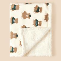 Žiemos kūdikio antklodė Fleece Šilta antklodė naujagimio patalynei Kūdikio suvystymo apklotas Flanelinis Avinėlio švelnumas Kūdikio vežimėlio antklodė Manta Bebe (as the picture,75X100CM) white