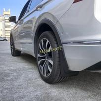 priekis ir; Galinės automobilio purvasaugiai, purvo atmušėjai, sparnų apdailos elementai, skirti 2017-2023 VW Tiguan Allspace R-Line edition gray