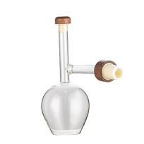 Portable Red Wine Aerator Round/Peach Shaped Transparent Red Wine Bottle Pourer And Quick Decanter Spout Glass Sobering Device as the picture white