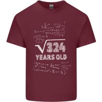 18-asis Gimtadienis 18 Metų Knygų Kirminas Juokingi Matematikos Unisex Lengvi Medvilniniai Marškinėliai S