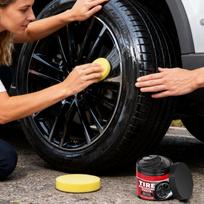 Car Tire Shine Spray Long Lasting Gloss Automotive Tire Care Agent Tyre Restorer Renew Polishin Dustproof Waterproof Maintenance A beige