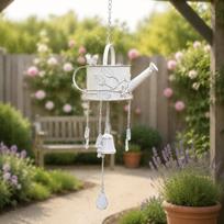 Watering Can Metal Wind Chime Decorative Ornament Unique Hanging Display Windchime for Home Yard balta