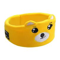 Minkštos pliušinės Bluetooth ausinės Akių kaukė Ploni garsiakalbiai Ausinių lankelis Miego naudojimui yellow bear