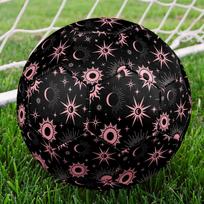 1PC Celestial Pink Patterns Soccer Ball Size 5 Football Machine Sewn Indoor/Outdoor Universal Football A46 Size 5