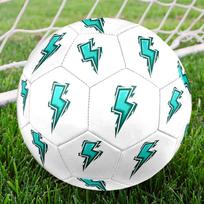 1 vnt. Elektrinės energijos simbolis Futbolo kamuolys Dydis 5 Mašina siūtas Futbolo kamuolys Universalus Futbolo kamuolys patalpoms/lauko n9 Size 5
