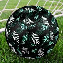 1PC Tropical Leaf Soccer Ball Size 5 Football Machine Sewn Indoor/Outdoor Universal Football Gift W74 Size 5