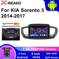 Android 13 Car Radio For Kia Sorento 3 2014 - 2017 Stereo GPS Navigation Carplay Multimedia BT Video Player DSP 2din DVD 4 core 1GB+32GB carplay