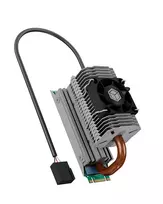 ICY BOX IB-M2HSF-705 M.2 SSD aušintuvas su ventiliatoriumi 30 mm sidabrinis