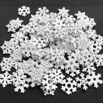 50 vnt. vintažinių baltų medinių snaigės - Puikiai tinka Kalėdų ir švenčių dekoravimui, namams, biurui. 120pcs