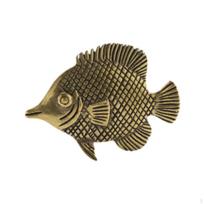 Brass Statue Chinese Feng Shui Figurine Tea Pet Artware Vintage Craft Wealth Decor Desk Topper for Kissing Fish