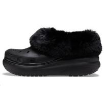 Crocs Clogs Warm Plush Shock Absorbing Non-Slip Durable Low-Top Casual Shoes Unisex Shoes Black 208446-001 39-40