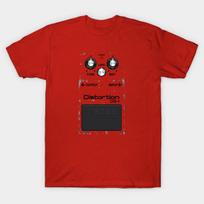 Men Black Print T-shirt Boss Distortion No-Cut Transfer Paper Print Cotton Tshirt L raudona