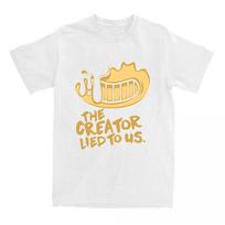 Female Tees Game Bendy and The Ink Machine Printing Tshirts Casual Loose Oneck WomenMen Tshirt Streetwear Graphic Clothing S