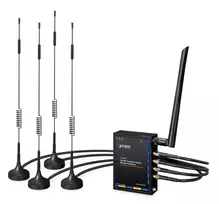 PLANET ICG-2210W-NR pramoninis 5G NR belaidis šliuzas, juodas metalinis korpusas, montavimui ant DIN bėgelio / sienos