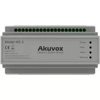 Akuvox NS-2 tinklo jungiklis Fast Ethernet (10/100) DIN bėgelis Pilka