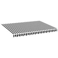 vidaXL Awning Cover Anthracite and White 3.5x2.5 m