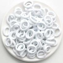200 vnt. Moterų Mergaičių Spalvingos Nailono Elastinės Plaukų Gumelės Uodegai Laikyti Mažos Plaukų Gumelės Guminės Juostelės Scrunchie Plaukų Aksesuarai balta