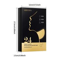 5pcs Golden Honeycomb Neck Mask with Hyaluronic Acid Glycerin Moisturizing Firming Lifting Neck Care Hydrating Smooth Fine Lines Brightening Skin Mask 12ml*5 tablets