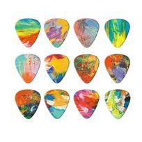 Guitar For Ukulele Finger Guitar Pick Acoustic Guitar Pick Guitar Paddle Graffiti Guitar Picks 0.71mm