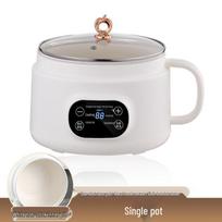 Smart Ceramic Glaze Rice Cooker: Multi-functional Large Capacity Steamer & Fryer with Double Layer Design.