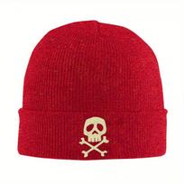 Danzig Style Harlock Skull Crossbones Jolly Roger Hat Autumn Winter Beanie Warm Caps Unisex Knitted Hat
