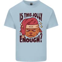 Christmas Cat Is This Jolly Enough Funny Unisexs Light Cotton TShirt S