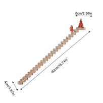 24day Christmas Advent Calendar 2025 Wooden Ornament Santa Claus Climbing Stairs Calendar Home Decoration Desk Sign  Xmas Gift