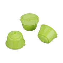 ABUL-For Dolce Gusto Machine Reusable Pod Refillable Filter Pod Capsule Cup Coffee žalia