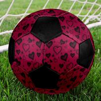 1PC Heart Love Soccer Ball Size 5 Football Machine Sewn Indoor/Outdoor Universal Football Gift W76 Size 5