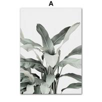 Eucalyptus Leaves Agave Palm Minimalist Posters And Prints Canvas Painting Wall Art Pictures For Living Room Home Decor 21X30cm No Frame