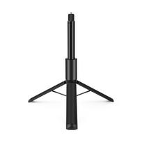 PULUZ PU497B 1.22m/48inch Nematomas asmenukių lazda Trikojo stovas Išplečiamas trikojis su 1/4 colio juoda
