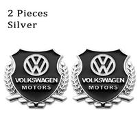 VOLKSWAGEN VW 2 vnt. Automobilio Emblema 3D Metaliniai Kviečių Varpos Kėbulo Lipdukas Ženklelis Auto Aksesuarai Volkswagen VW Rline R GTI Golf Pas