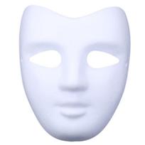 Full Face Masquerade Mask White DIY Mask for Art Craft Parties Favor Paintable Paper Mask Blank Mask Paper Cosplays Mask 3A